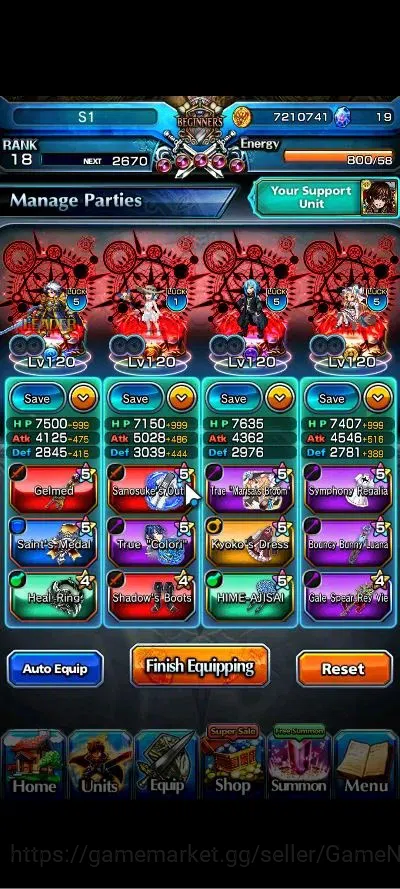 Grand Summoners Accounts Global|Rank 18|19 Ascend+3 TW|(Roy,Jiji,Kirisame)+ image 3