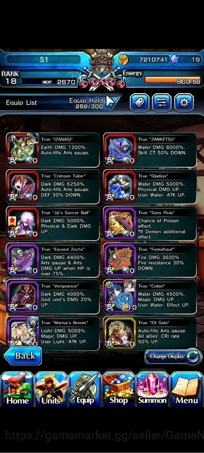 Grand Summoners Accounts Global|Rank 18|19 Ascend+3 TW|(Roy,Jiji,Kirisame)+ image 5