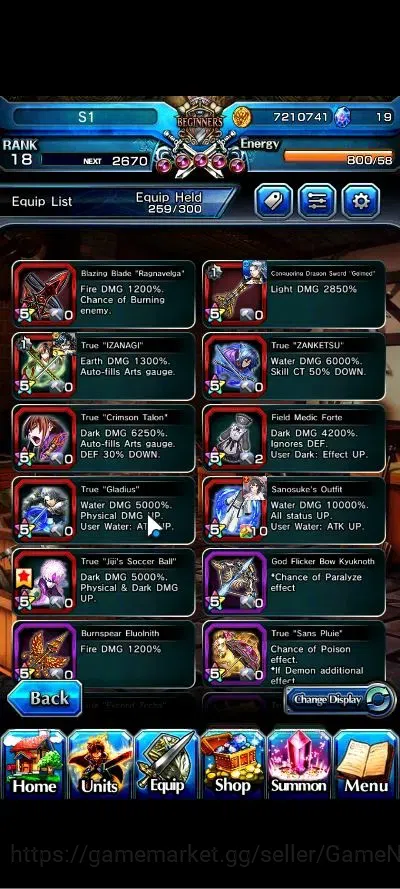 Grand Summoners Accounts Global|Rank 18|19 Ascend+3 TW|(Roy,Jiji,Kirisame)+ image 9