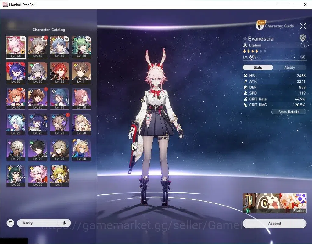 Honkai Star Rail Accounts Asia|TL 47|4 Limited| Evanescia,Sunday,Huohuo,Ache image 5
