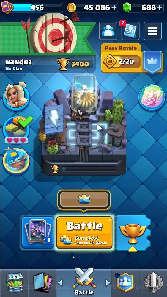 Clash Royale Accounts KTL 9 | 3400 Trophies|Card 58|Limited Skin|1 Hero image 1