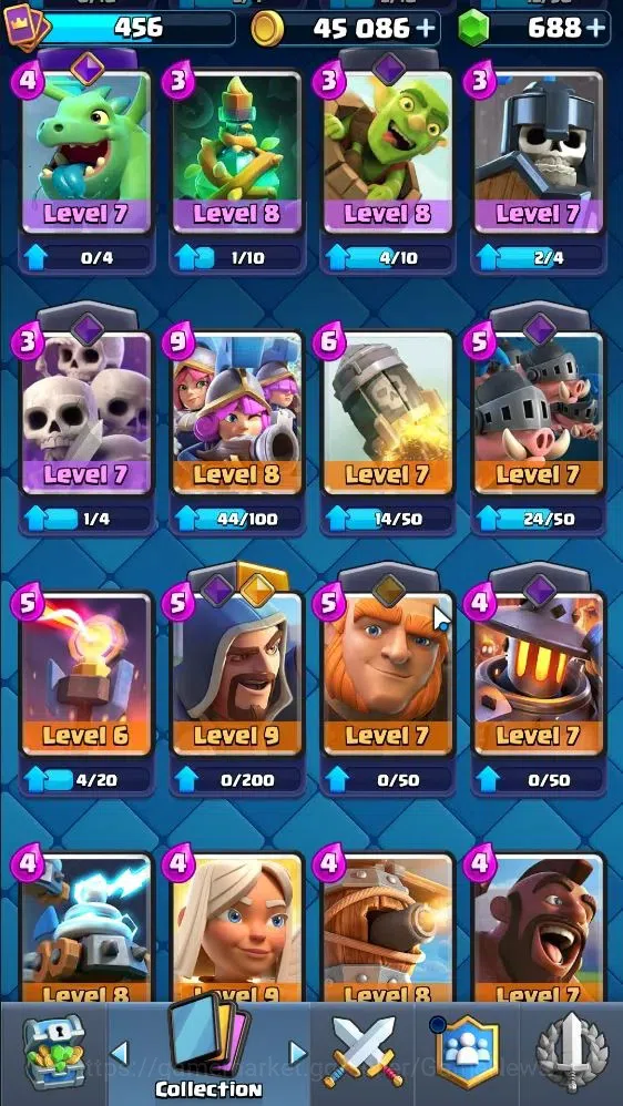 Clash Royale Accounts KTL 9 | 3400 Trophies|Card 58|Limited Skin|1 Hero image 15