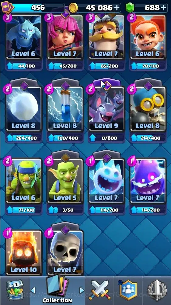 Clash Royale Accounts KTL 9 | 3400 Trophies|Card 58|Limited Skin|1 Hero image 18