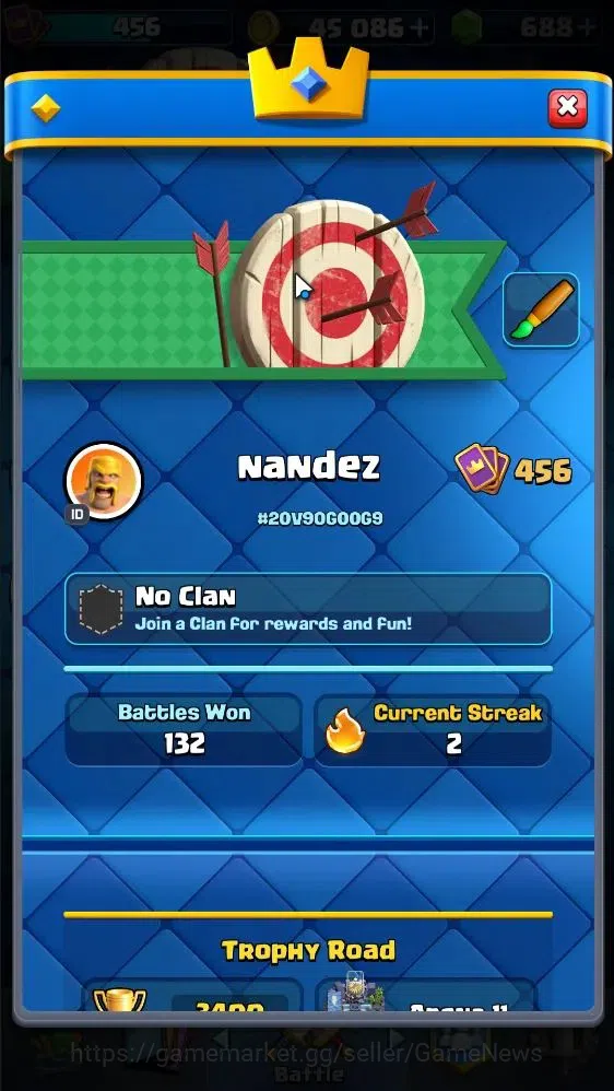 Clash Royale Accounts KTL 9 | 3400 Trophies|Card 58|Limited Skin|1 Hero image 2