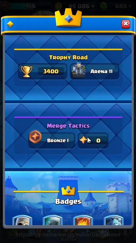 Clash Royale Accounts KTL 9 | 3400 Trophies|Card 58|Limited Skin|1 Hero image 3