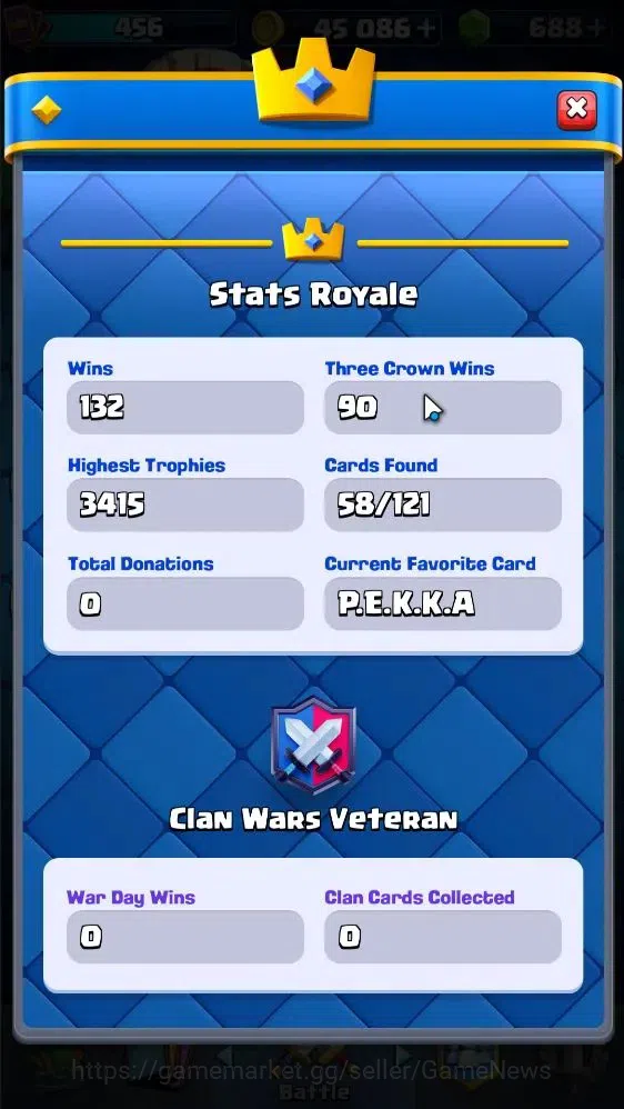 Clash Royale Accounts KTL 9 | 3400 Trophies|Card 58|Limited Skin|1 Hero image 6