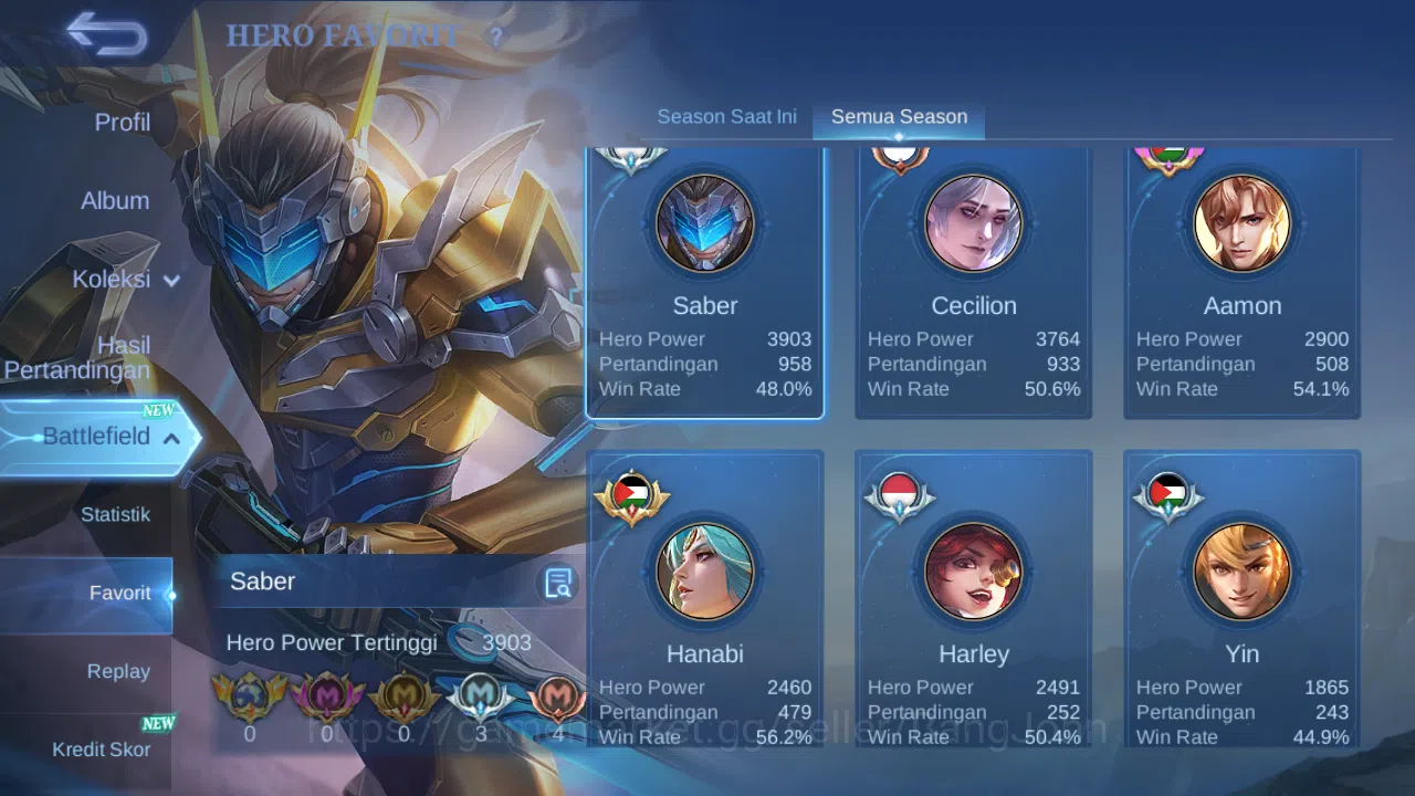 Mobile Legends: Bang Bang Accounts Hero 132 Skin 222 | Luckybox Karina | CC Natalia | image 19