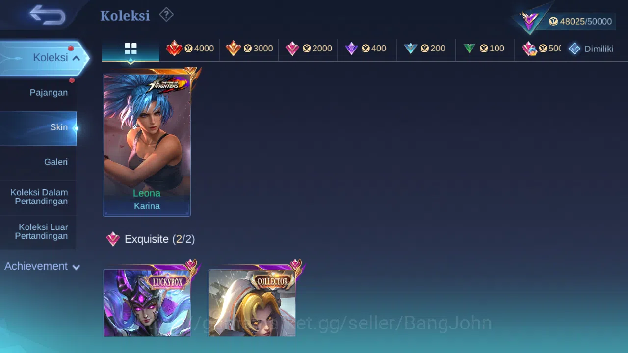 Mobile Legends: Bang Bang Accounts Hero 132 Skin 222 | Luckybox Karina | CC Natalia | image 2