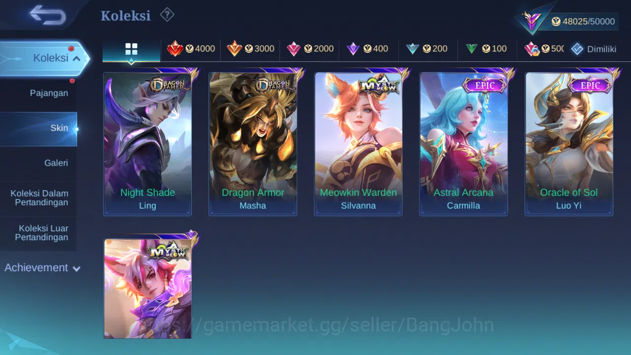 Mobile Legends: Bang Bang Accounts Hero 132 Skin 222 | Luckybox Karina | CC Natalia | image 9