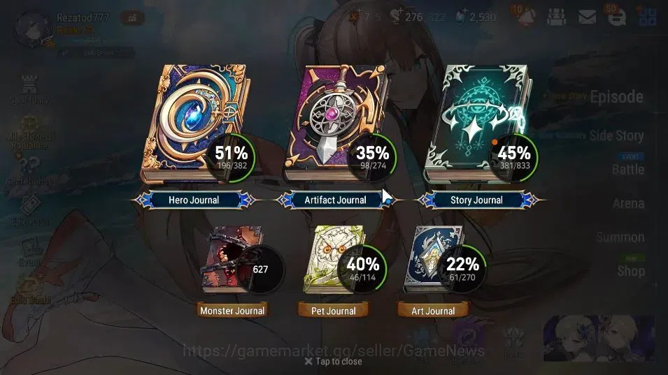 Epic Seven Accounts High-End ASIA Unverif|13 ML(Schol Nurse Yulha,Rhiana&Luciel,BArunka,ZIO,Etc)+Setsuka,Eye AB 3