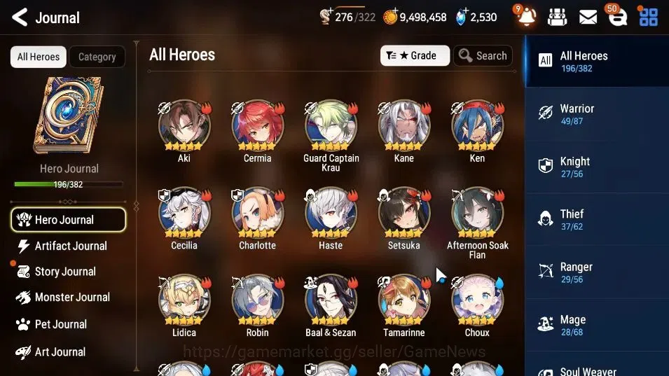 Epic Seven Accounts High-End ASIA Unverif|13 ML(Schol Nurse Yulha,Rhiana&Luciel,BArunka,ZIO,Etc)+Setsuka,Eye AB 7