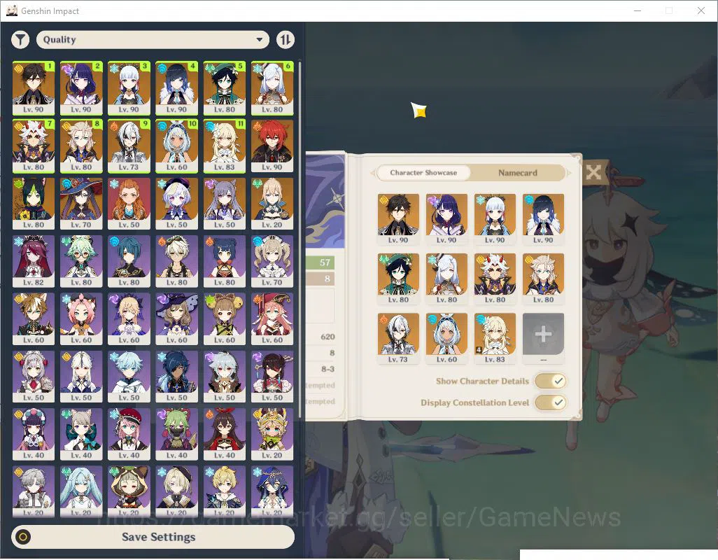 Genshin Impact Accounts Asia|AR 57|10 Limited +7(*5weapon)|(Arataki Itto,M image 2
