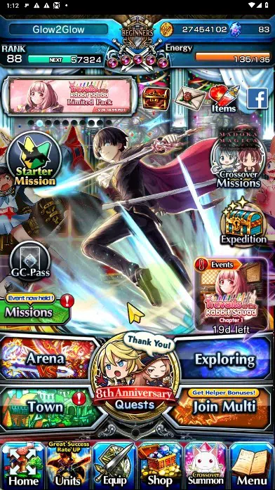 Grand Summoners Accounts End-Game GLOBAL | Ascend 16 | Houka TW, Roy TW, Shiro TW, Madoka Collab TW, Saber|Check SS GS028B 1