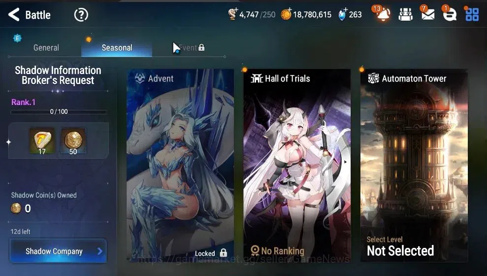 Epic Seven Accounts High-End GLOBAL UnVerif|10 ML(Salome,EIlynav,Belian,BM Haste,etc)+Aby Fumyr,Setsuka,etc|PoH ON|158K 17