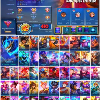 Mobile Legends: Bang Bang Collector #3631 410 Skins | Legend Gusion | 3 Collectors | N image 1