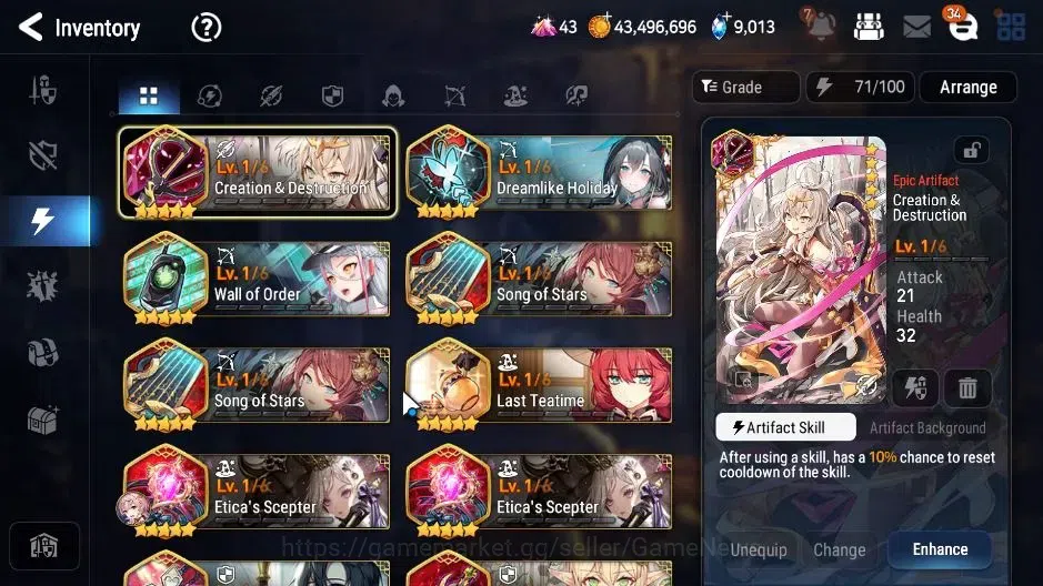 Epic Seven Accounts Limited Hero GLOBAL|UnVerif|7 ML(School Nurse Yulha,Salome,NM Luna,Etc),Ivana,AFS Flan,Landy|Poh ON|939 16