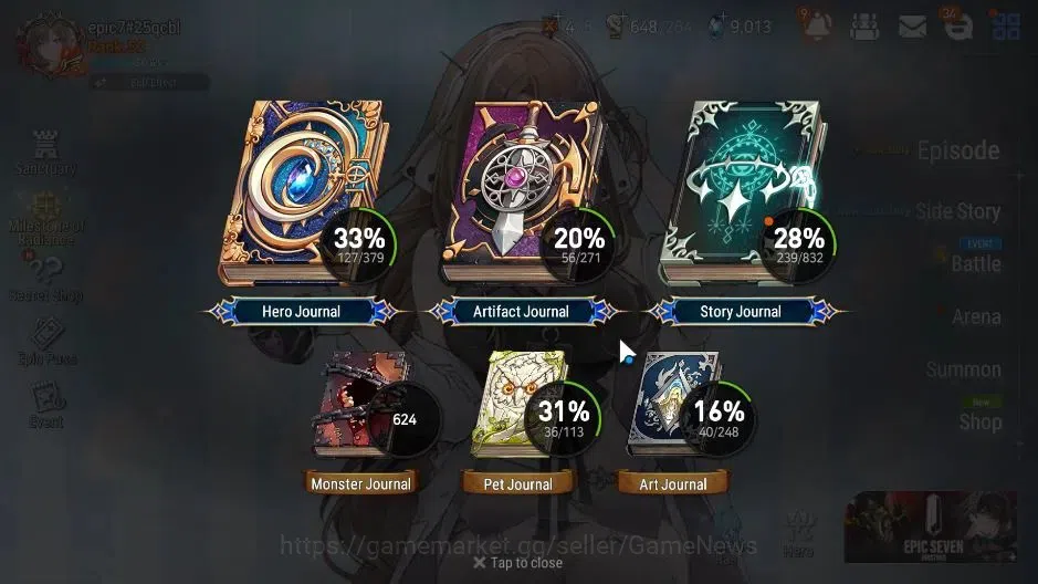 Epic Seven Accounts Limited Hero GLOBAL|UnVerif|7 ML(School Nurse Yulha,Salome,NM Luna,Etc),Ivana,AFS Flan,Landy|Poh ON|939 3