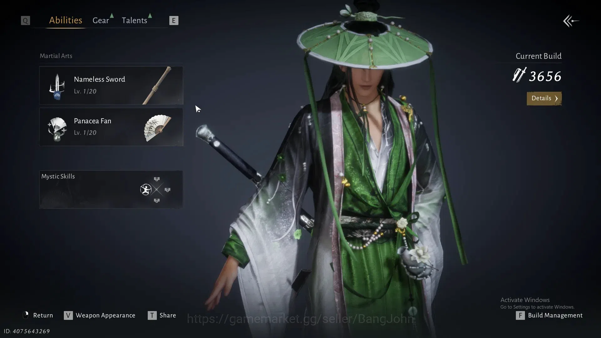 Where Winds Meet Accounts ASIA | Selector On 1 Harmonic Core|Starter MC Male image 2