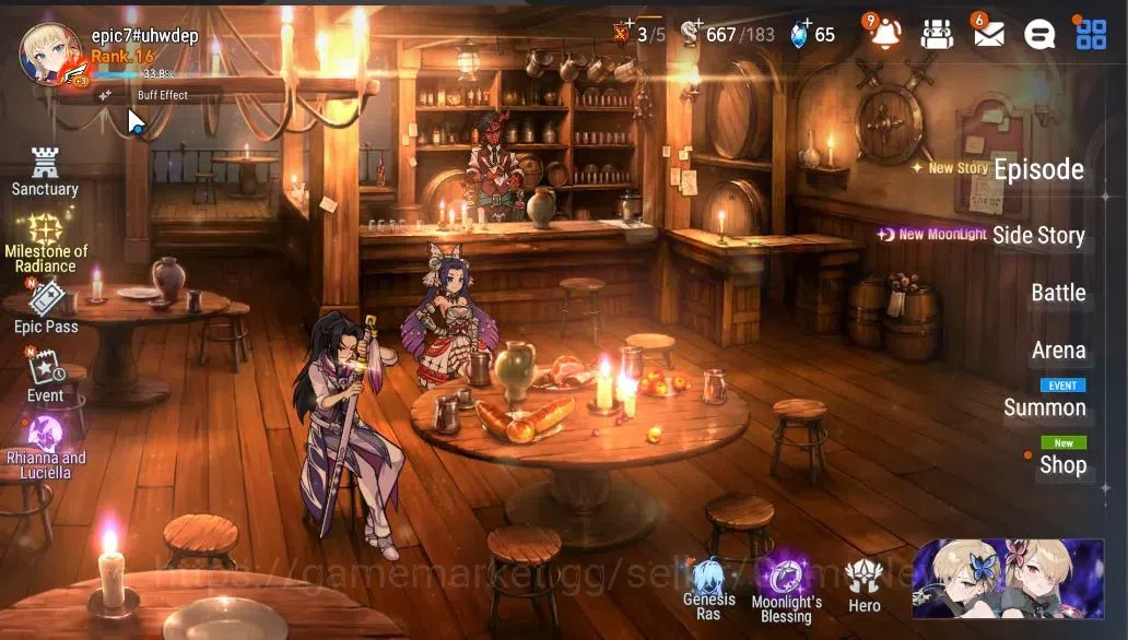 Epic Seven Accounts GLOBAL Unverif|NewEra|2 ML (Salome, RViolet)+Kise, image 1