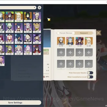 Genshin Impact Accounts Starter ASIA|AR 36|2 Limited + 1 (*5 Weapon)| (Arlecchino,Ineffa) |2 Standard Tighnari,Mona|Female