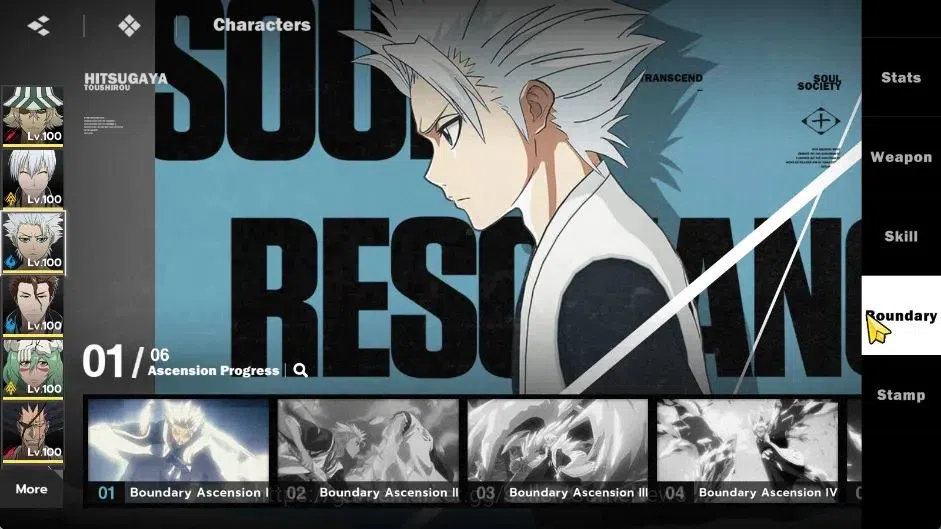 BLEACH: Soul Resonance Accounts NuverseSEA|LV 78|17 SSR[UrahB4,ToshiB1,Aizen,IchiB image 12