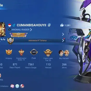 Honor of Kings Accounts Rare Skin Global|113H 266S|LNY26: Di Renjie|KIC: Luna|Flora:Sakeer|Limited:Marco Polo|6 Legend