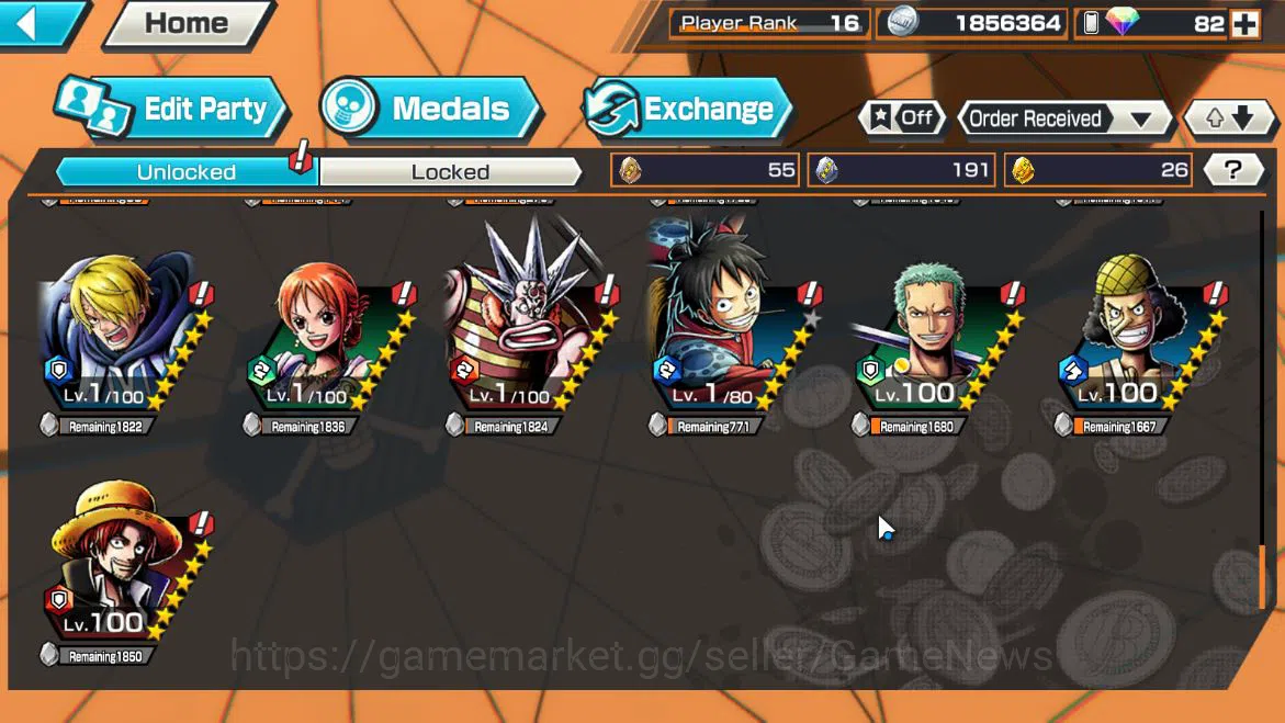 One Piece Bounty Rush Accounts Global|5EX 1MAX|5Elder Saturn,BP Kuzan,4Eemperor T image 7