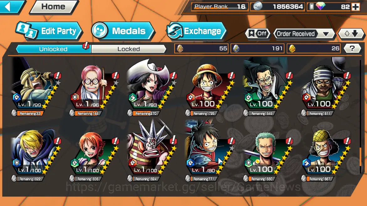 One Piece Bounty Rush Accounts Global|5EX 1MAX|5Elder Saturn,BP Kuzan,4Eemperor T image 8
