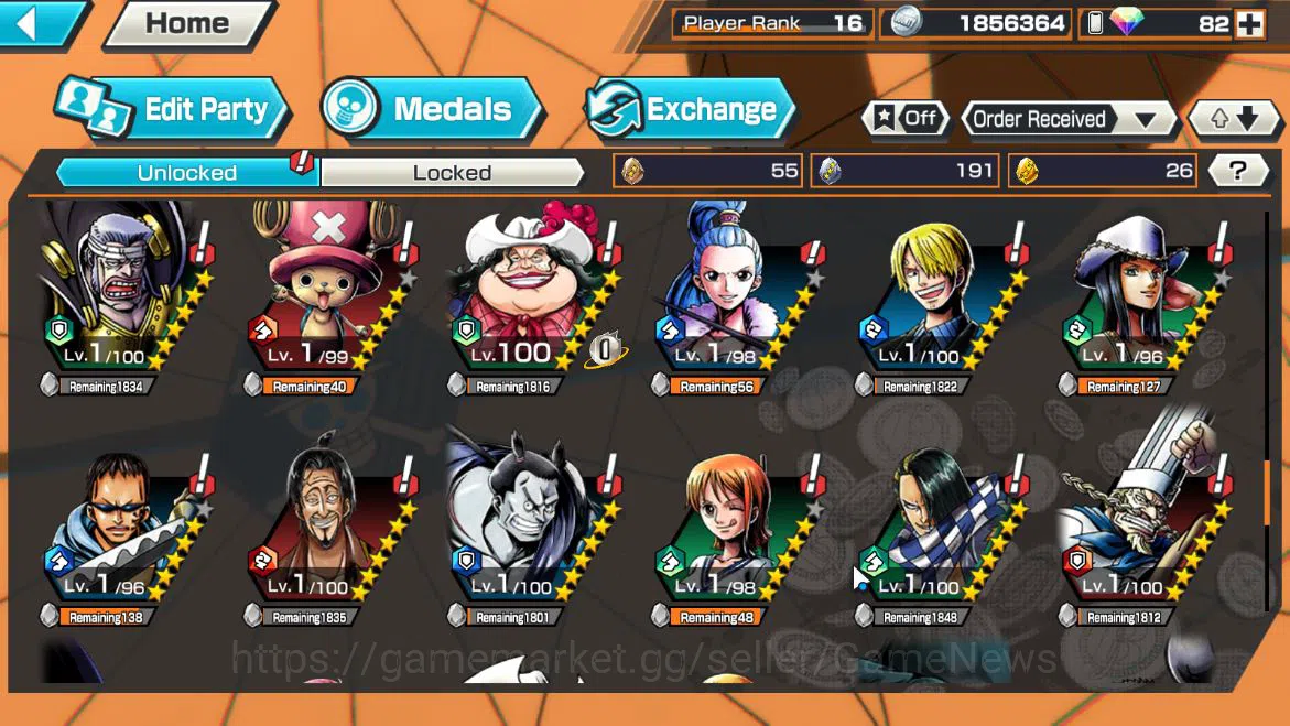 One Piece Bounty Rush Accounts Global|5EX 1MAX|5Elder Saturn,BP Kuzan,4Eemperor T image 9