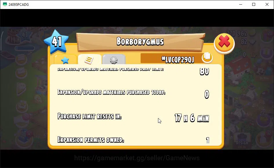 Hay Day Accounts Level 41 | Barn Storage 1100 + Silo Storage 650 |  image 9