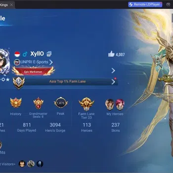 Honor of Kings Accounts Rare Skin Global | 113H 237S |4 Legend Skins|2 SaintSeiya:Hou Yi,Dharma|1 SXD|King's Deed 2025|1