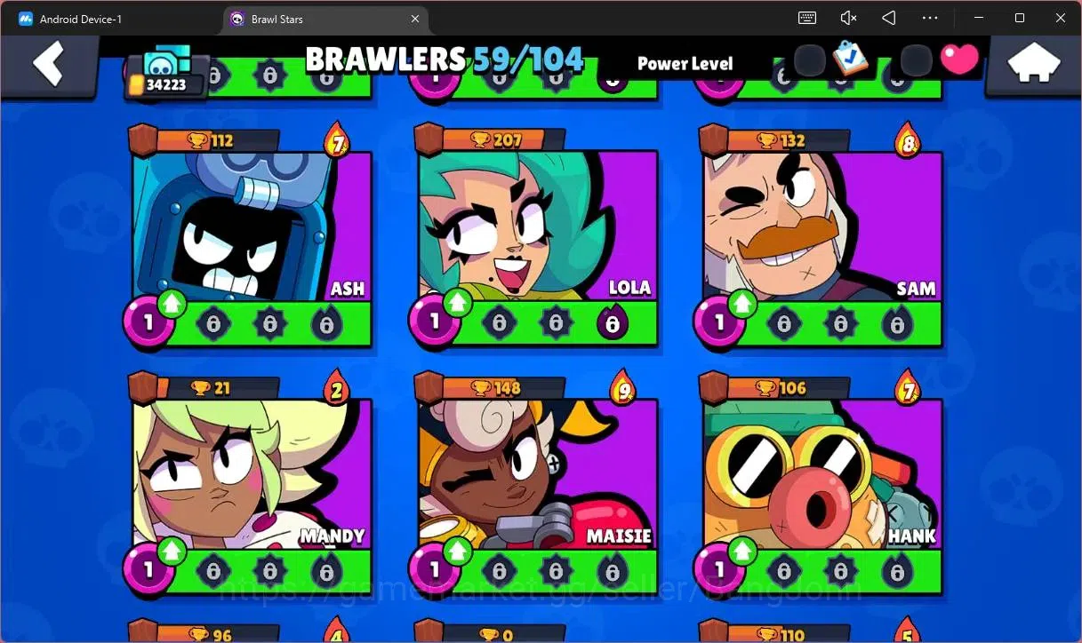 Brawl Stars Accounts Global | 34223 Thropy|59 Brawler|14 Max Hypercharg image 12