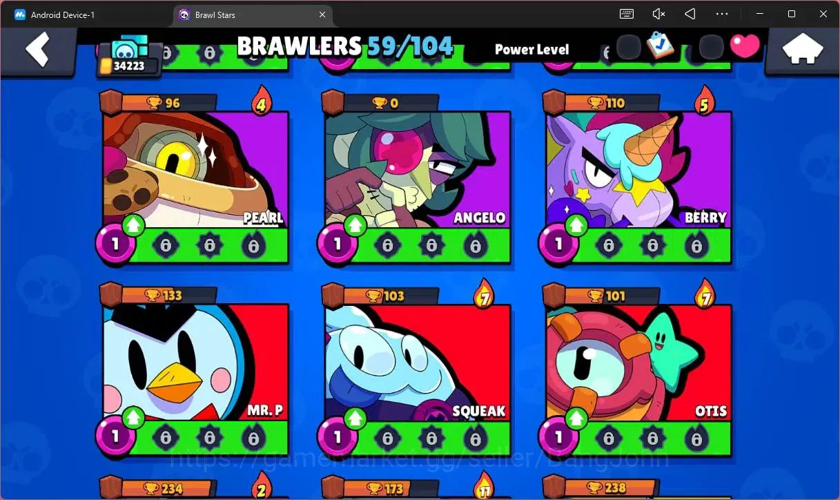 Brawl Stars Accounts Global | 34223 Thropy|59 Brawler|14 Max Hypercharg image 13