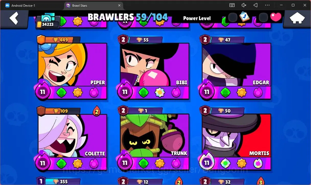 Brawl Stars Accounts Global | 34223 Thropy|59 Brawler|14 Max Hypercharg image 6