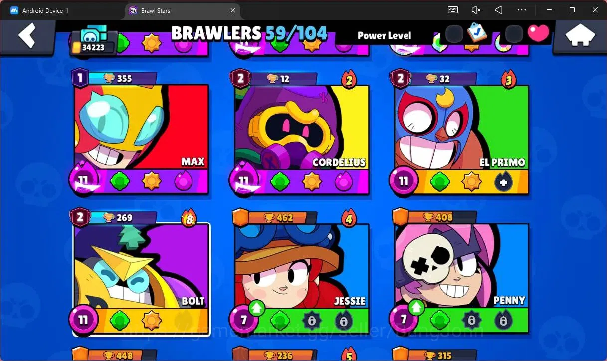 Brawl Stars Accounts Global | 34223 Thropy|59 Brawler|14 Max Hypercharg image 7