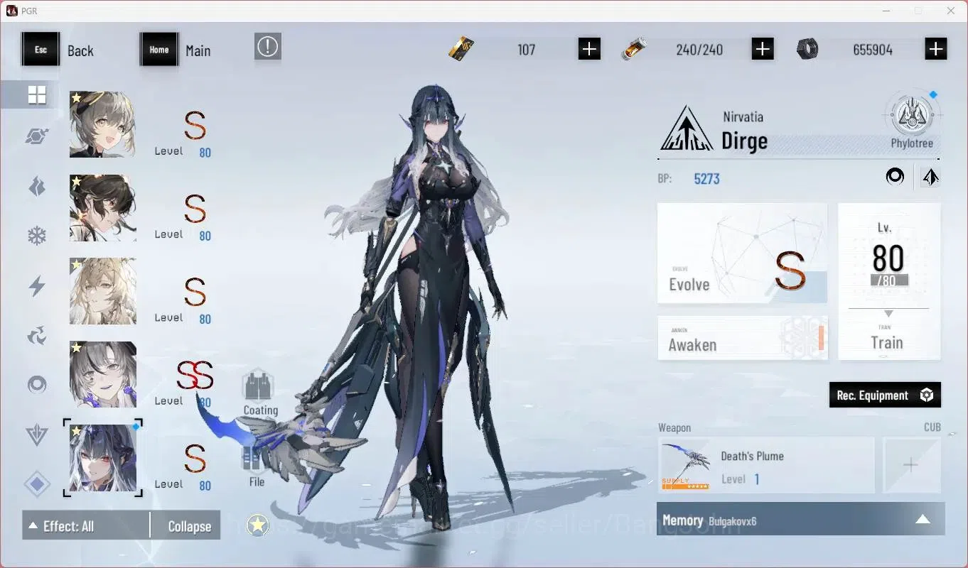 Punishing: Gray Raven Accounts Starter ASIA |L86|SSS Discord S,(SS Qu S,S Lucia CW,S Lucia P,SS Lilith D)+Sign Etc|BC 107|YC 12