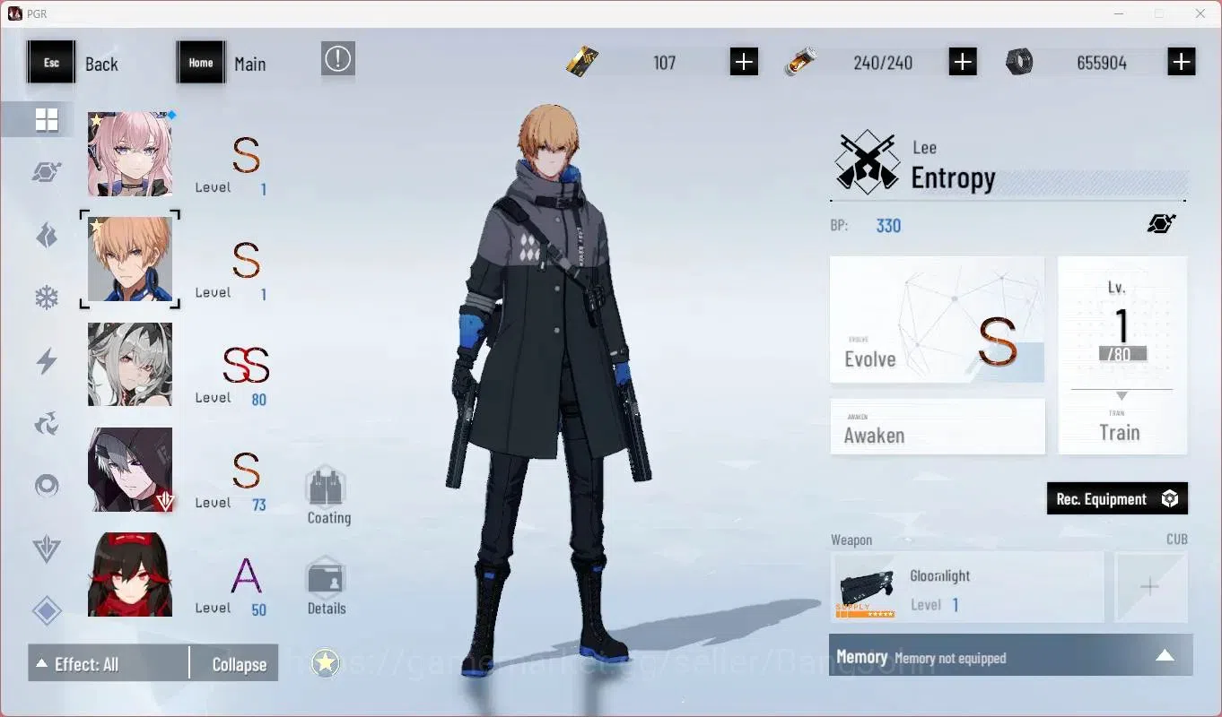 Punishing: Gray Raven Accounts Starter ASIA |L86|SSS Discord S,(SS Qu S,S Lucia CW,S Lucia P,SS Lilith D)+Sign Etc|BC 107|YC 19
