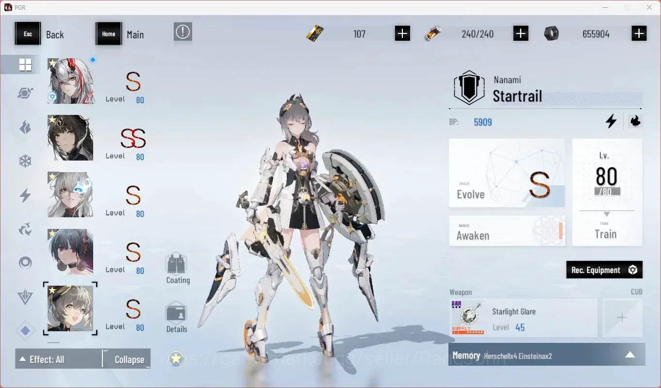 Punishing: Gray Raven Accounts Starter ASIA |L86|SSS Discord S,(SS Qu S,S Lucia CW,S Lucia P,SS Lilith D)+Sign Etc|BC 107|YC 8