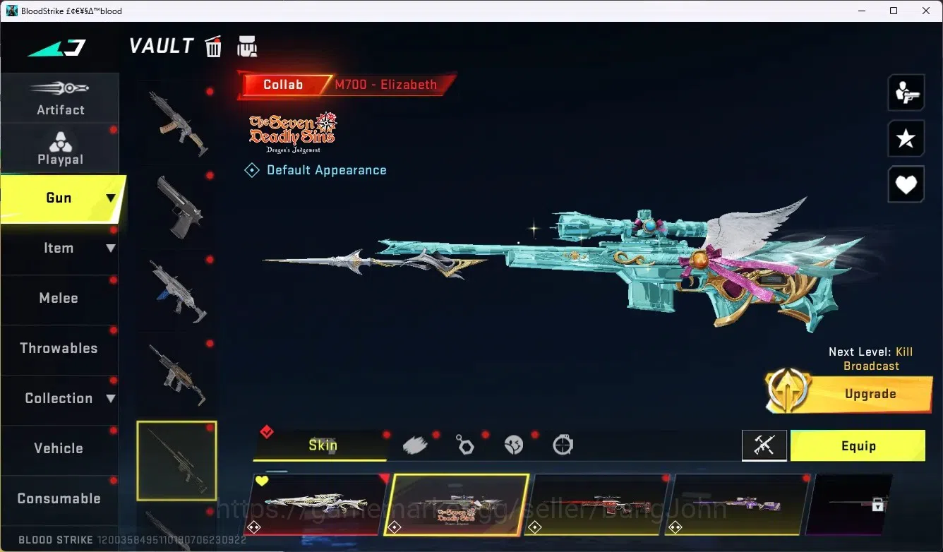 Blood Strike Accounts ASIA|4 Eternal Gun|7 Collab Gun|1 Limited Gun|3 Ul image 11