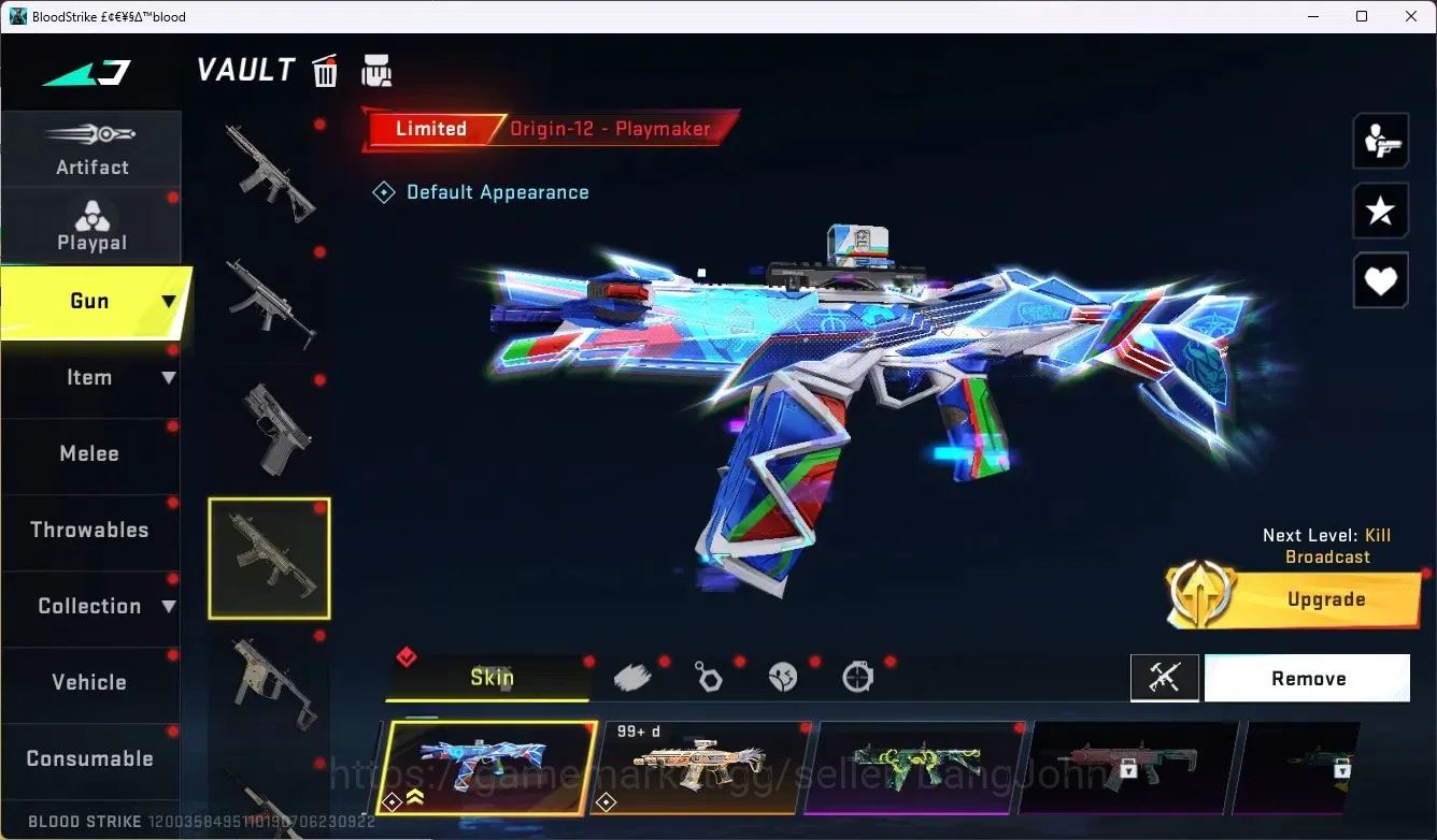 Blood Strike Accounts ASIA|4 Eternal Gun|7 Collab Gun|1 Limited Gun|3 Ul image 2