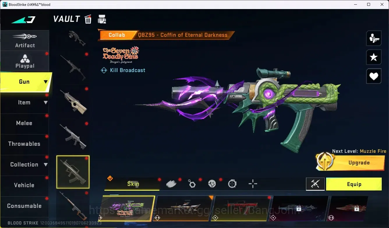 Blood Strike Accounts ASIA|4 Eternal Gun|7 Collab Gun|1 Limited Gun|3 Ul image 20