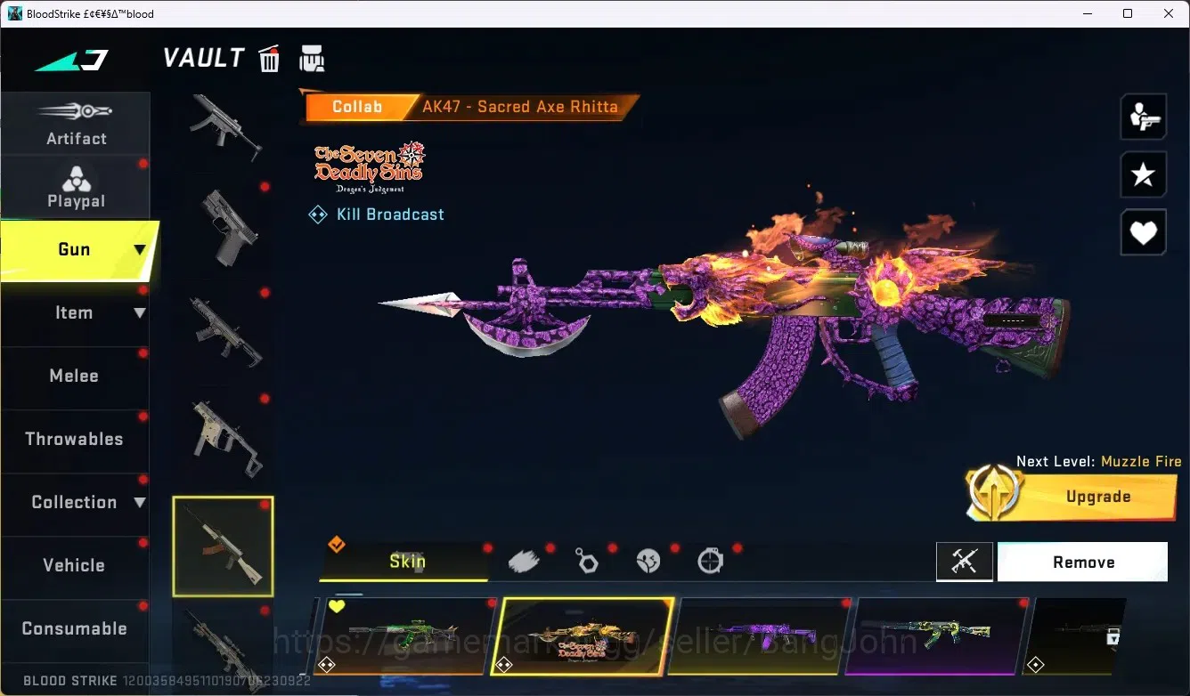 Blood Strike Accounts ASIA|4 Eternal Gun|7 Collab Gun|1 Limited Gun|3 Ul image 4