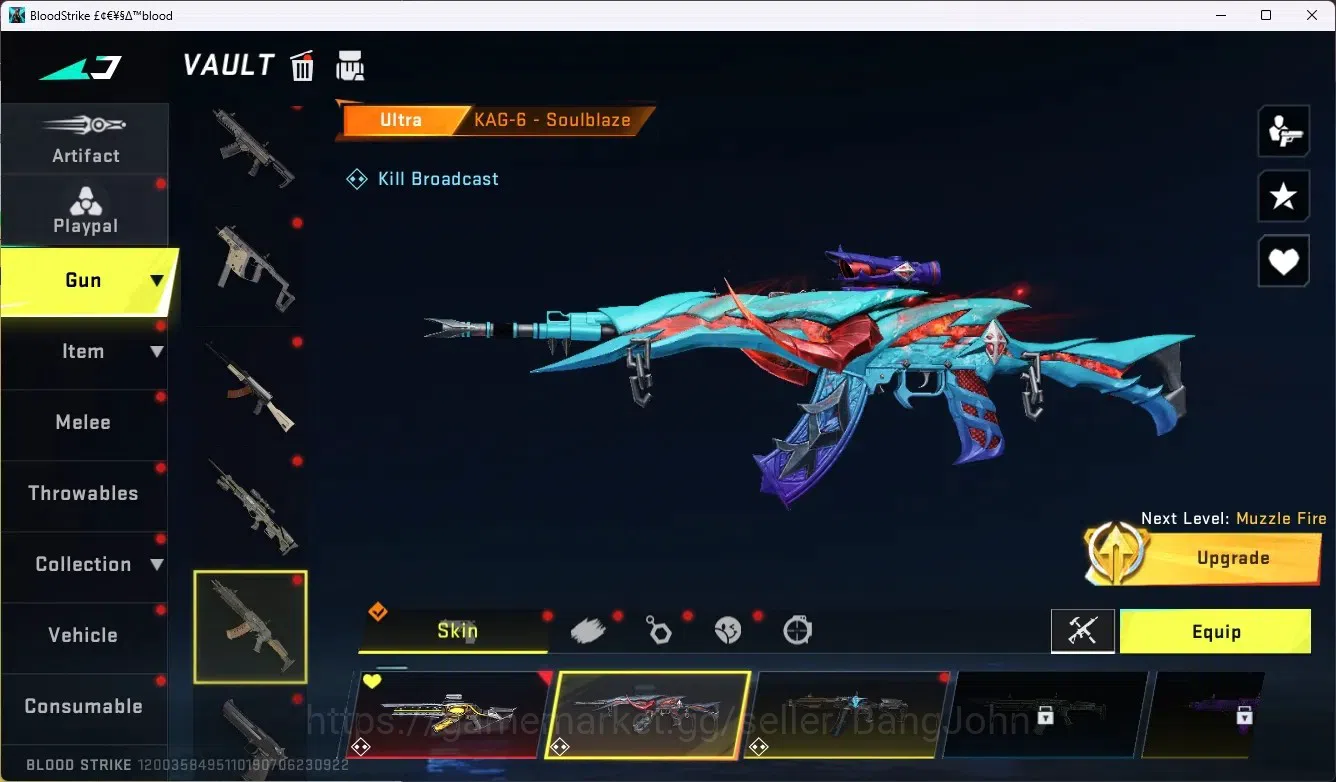Blood Strike Accounts ASIA|4 Eternal Gun|7 Collab Gun|1 Limited Gun|3 Ul image 7