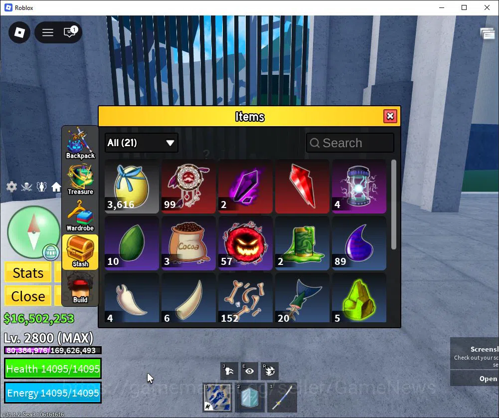 Roblox Accounts Blox Fruit |Lv Max + Ice,GodHuman|16M Beli 22K Fra image 7
