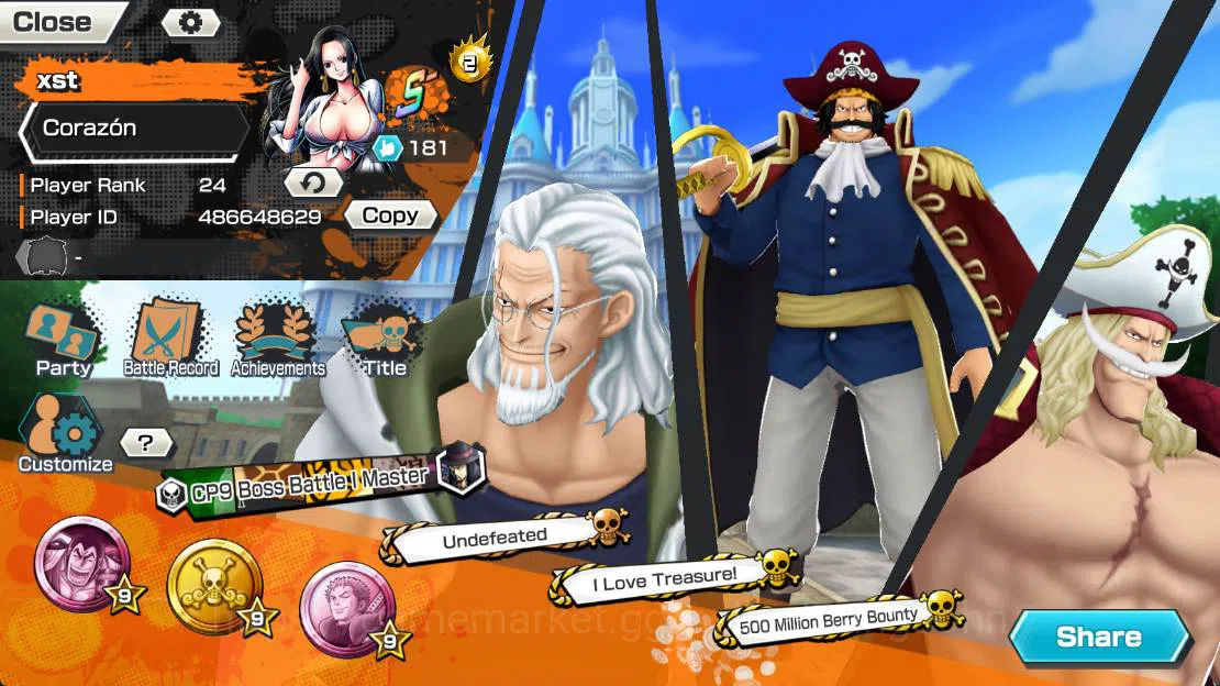 One Piece Bounty Rush Others GLOBAL| EX 2 | GP gol D roger, GP Edward new gate, image 1
