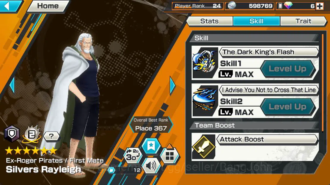 One Piece Bounty Rush Accounts Others GLOBAL| EX 2 | GP gol D roger, GP Edward new gate, First mate Silver Raileigh 8