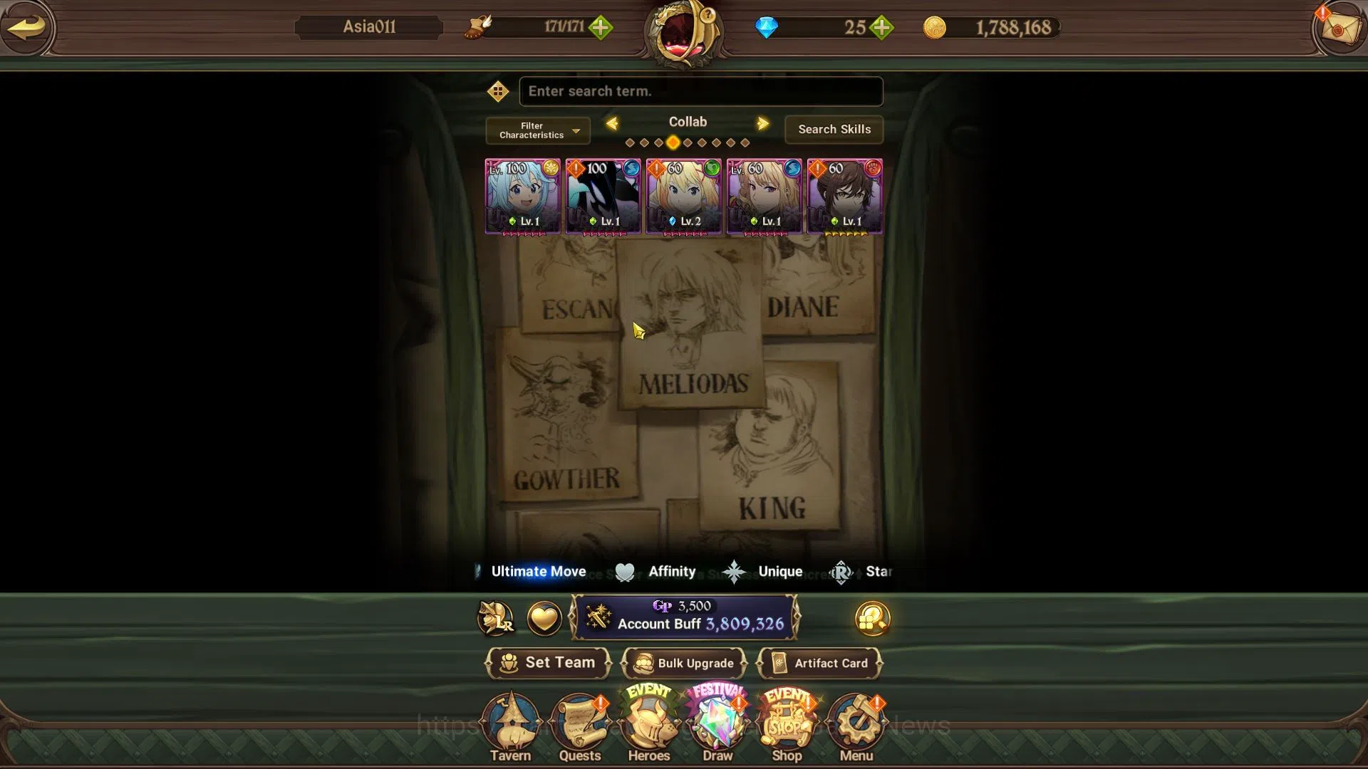 The Seven Deadly Sins: Grand Cross Accounts Asia|3,8M CC|1 LR+8 UR+Many Collab|Elizabeth,Merli image 4
