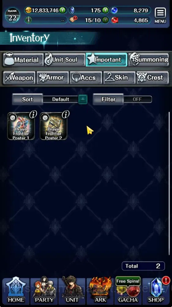 Last Cloudia Accounts Mid‑Game GLOBAL|Rank 22|Collab Brave Frontier Fire God Vargas A4 |Shinobi H Lilette A2,SM Sera,A 14