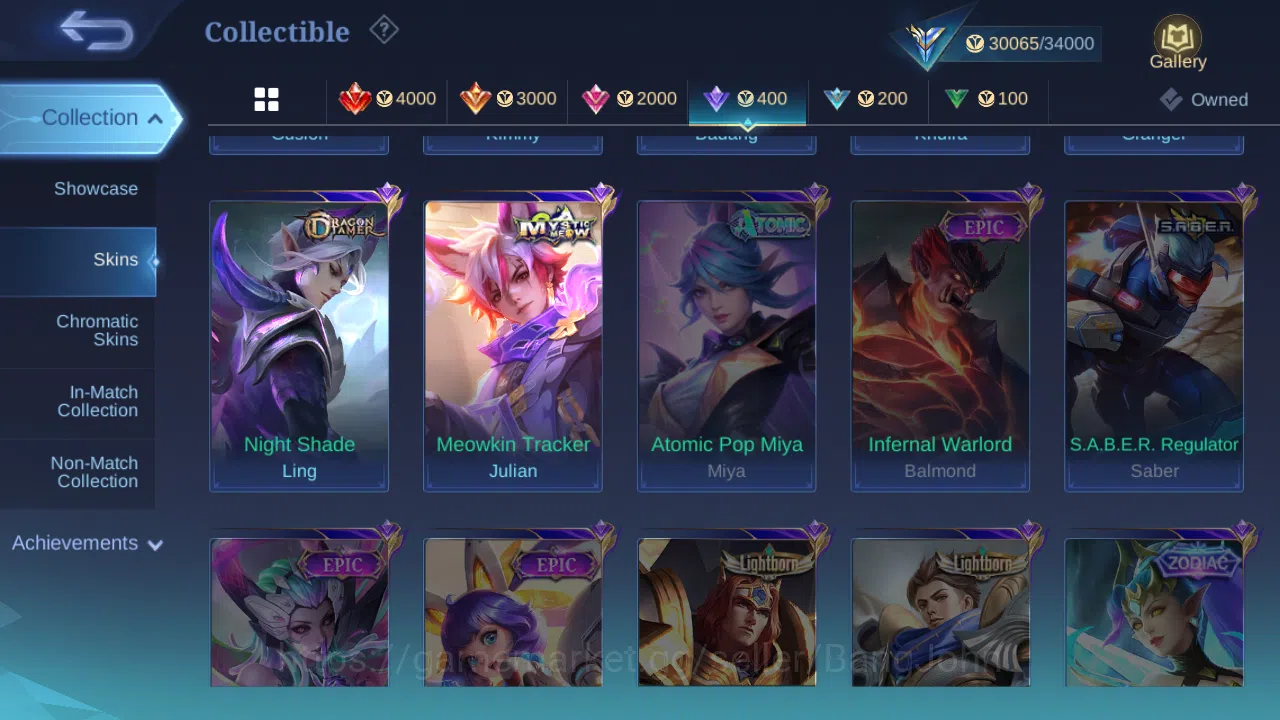 Mobile Legends: Bang Bang Accounts Hero 62 | skin 108  kof karina | sanrio floryn | l image 11
