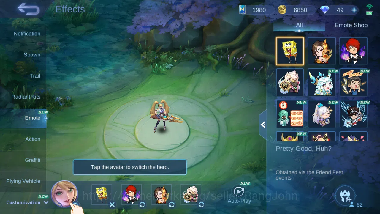 Mobile Legends: Bang Bang Accounts Hero 62 | skin 108  kof karina | sanrio floryn | l image 5